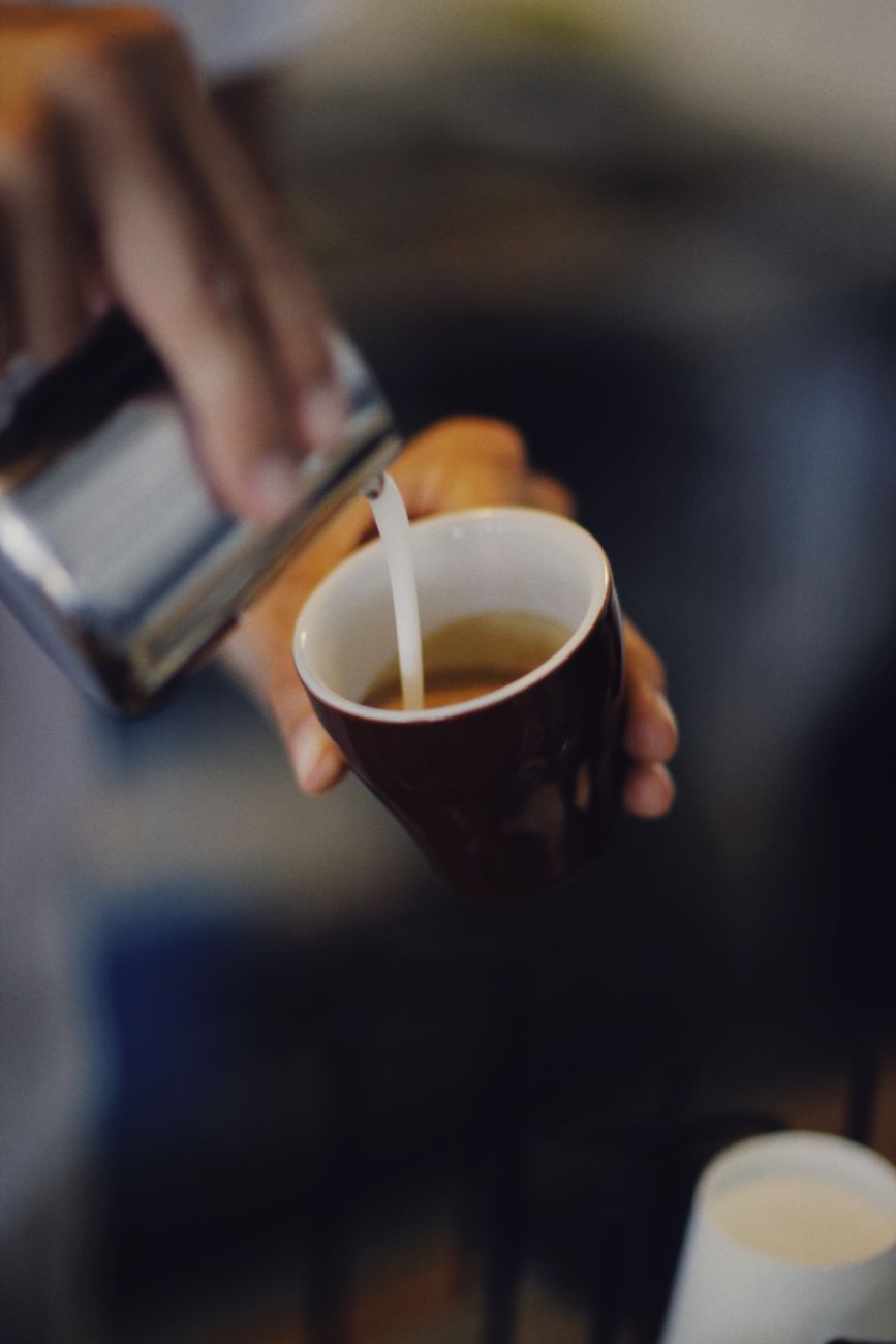 Preparando o caf  espresso